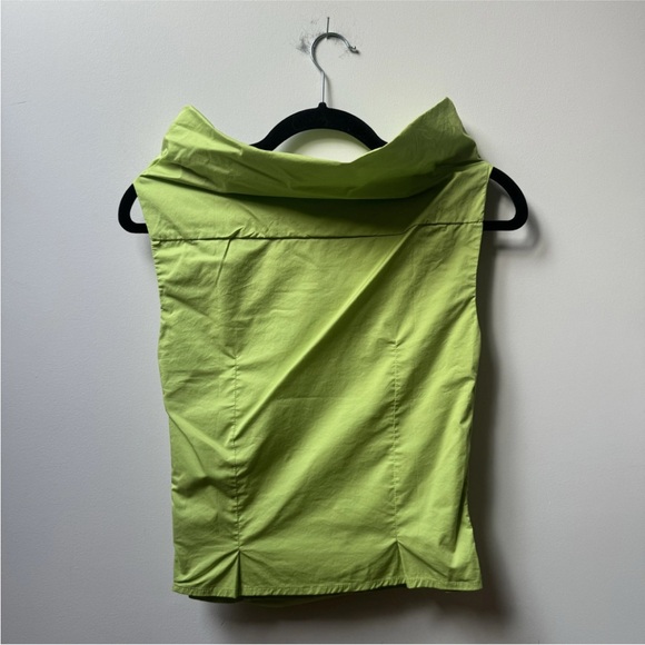 (SOLD) Paula Canovas del Vas SS 2022 Sleeveless High Cowl Draped Top - Picture 3 of 4